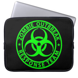 Zombie-Ausbruch-Warteteam-Neon-Grün Laptopschutzhülle