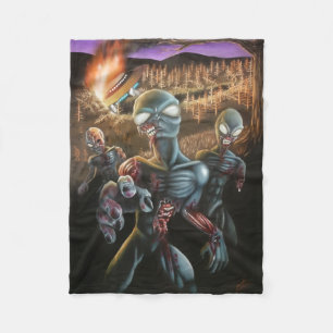 Zombie-Außerirdischen Fleecedecke