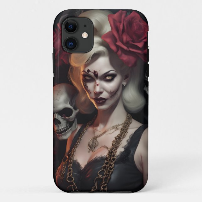 Zombie Babe 07 Case-Mate iPhone Hülle (Rückseite)