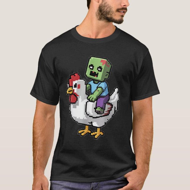 Zombie Baby Chicken Rodeo T-Shirt (Vorderseite)