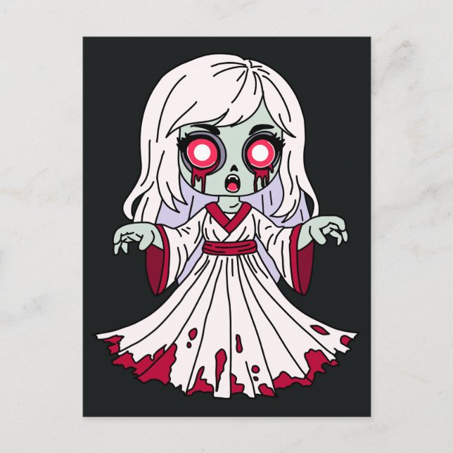 Zombie Banshee Postkarte (Vorderseite)