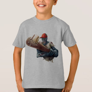Zombie Baseball Slugger Gruseliges Halloween T-Shirt