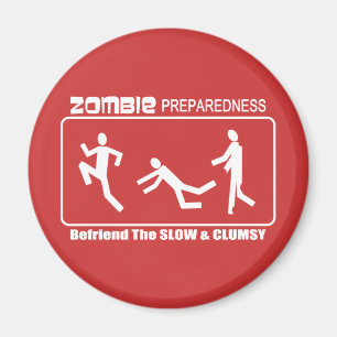 Zombie-Bereitschaft befreunden langsamen WEISSEN Magnet