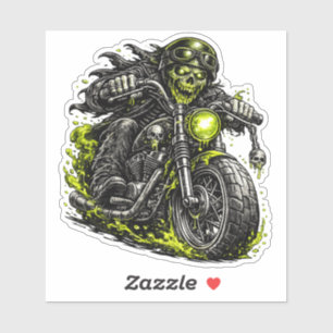 Zombie-Biker-Motorrad Aufkleber
