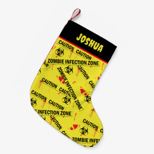 Zombie-Biogefährdung gibt kein Warn-Halloween Kleiner Weihnachtsstrumpf