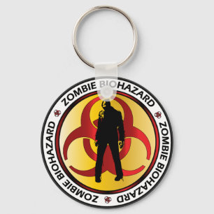 Zombie-Biohazard-Abfall Schlüsselanhänger