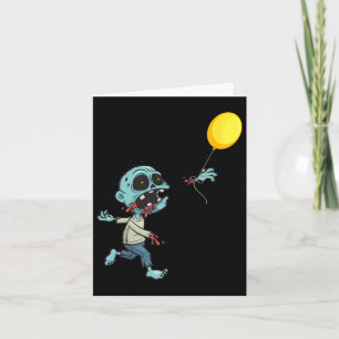 Zombie Birthday Ballon - Niedliche Zombie Kinder A Karte