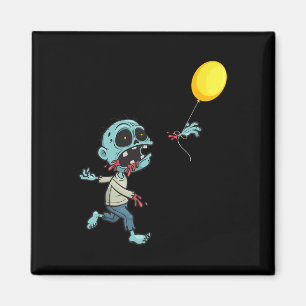 Zombie Birthday Ballon - Niedliche Zombie Kinder A Magnet