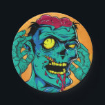 Zombie Birthday Halloween Kids Party Pappteller<br><div class="desc">ALLE ZOMBIE-JÄGER AUFFORDERN,  BEI DER FEIERBURTSTAGUNG ZU HELFEN</div>