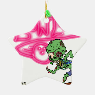 Zombie Bowling Keramik Ornament