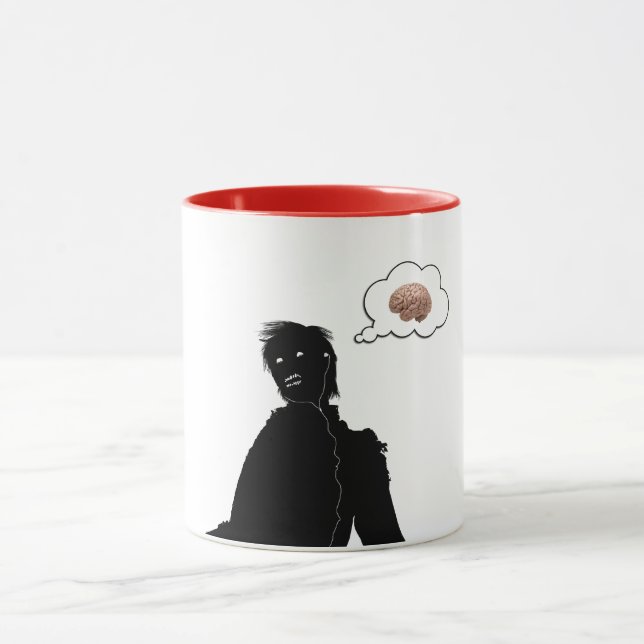 Zombie Braaainnss Tasse (Zentrum)