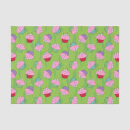 Zombie Brain Cupcake Pattern Seidenpapier