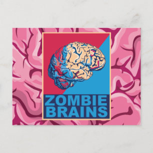 Zombie Brain Postkarte