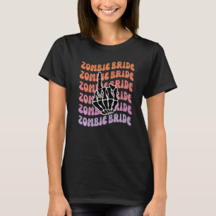 Zombie-Braut Bis Dass Der Tod Uns Scheidet Jungges T-Shirt