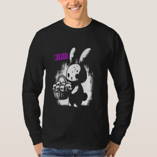 Zombie Bunny with Skull Basket - Niedlicher creepi T-Shirt