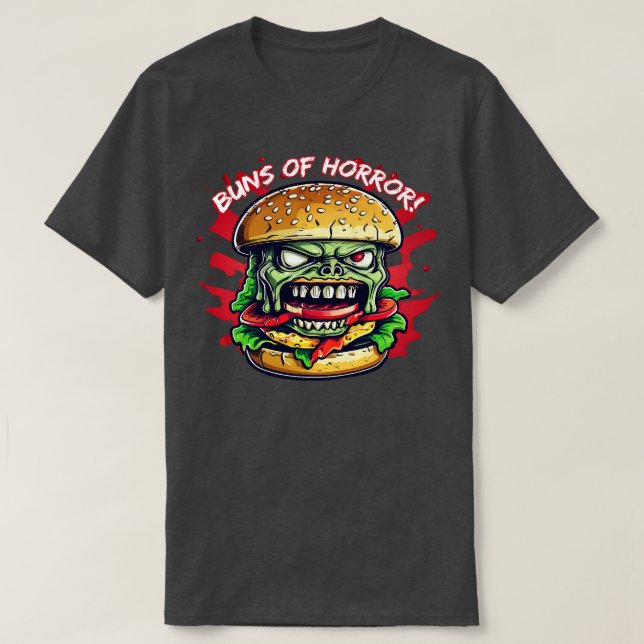 Zombie Burger Buns des Horrors T-Shirt (Design vorne)