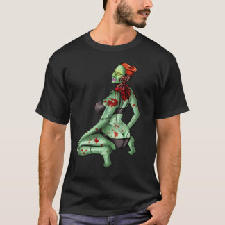 Zombie Button-Oben T - Shirt
