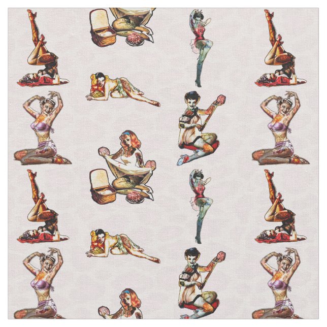 Zombie-Button Ups Stoff (Nahaufnahme)