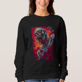 Zombie by Haunted Horror Halloween 2 Sweatshirt