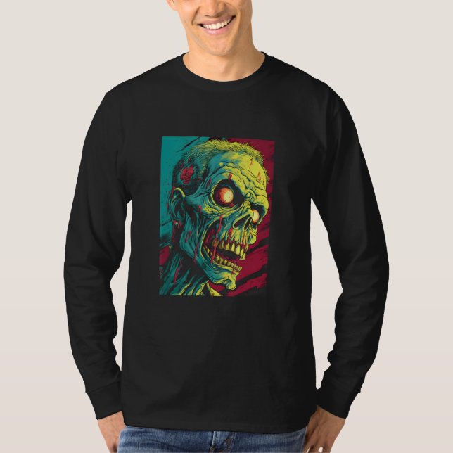 Zombie by Haunted Horror Halloween 9 T-Shirt (Vorderseite)