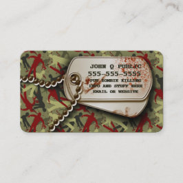 Zombie Camouflage Dog Tags