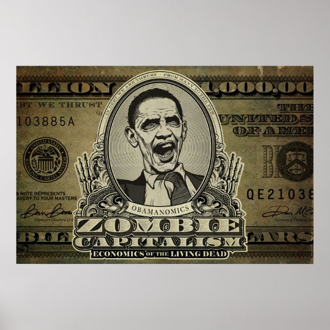Zombie Capitalism Obama Edition Posters Poster (Vorne)