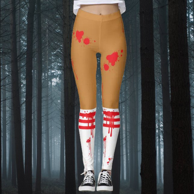 Zombie Cheerleader Blut platziert Leggings (Von Creator hochgeladen)