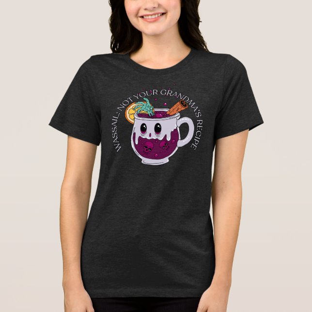 Zombie Christmas Wassail Tri-Blend Shirt (Vorderseite)