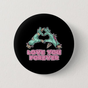 Zombie Classic - Herz und Hände des Skeletts Button