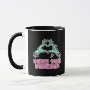 Zombie Classic - Herz und Hände des Skeletts Tasse