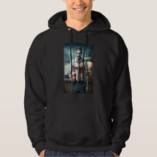 Zombie Coffee Barista Zombies In Everyday Life S Hoodie