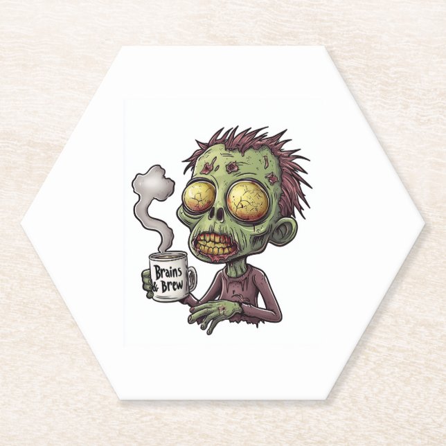Zombie Coffee Time Untersetzer (Vorderseite)