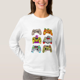 Zombie Controller Halloween T - Shirt für Gamer