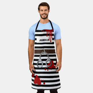 Zombie Convicon Inmate Costume Schürze