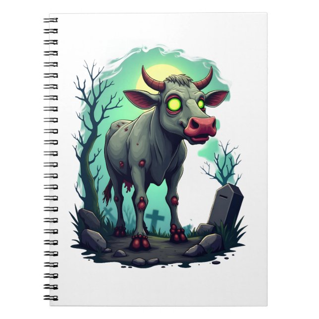Zombie Cow Apokalypse Notizblock (Vorderseite)
