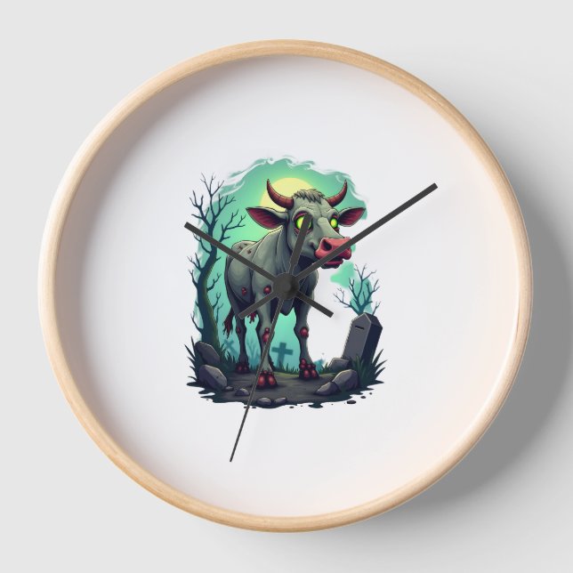 Zombie Cow Apokalypse Uhr (Vorderseite)