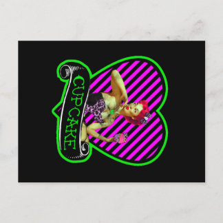 Zombie Cupcake Postkarte