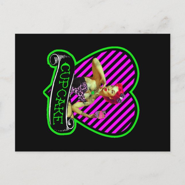 Zombie Cupcake Postkarte (Vorderseite)