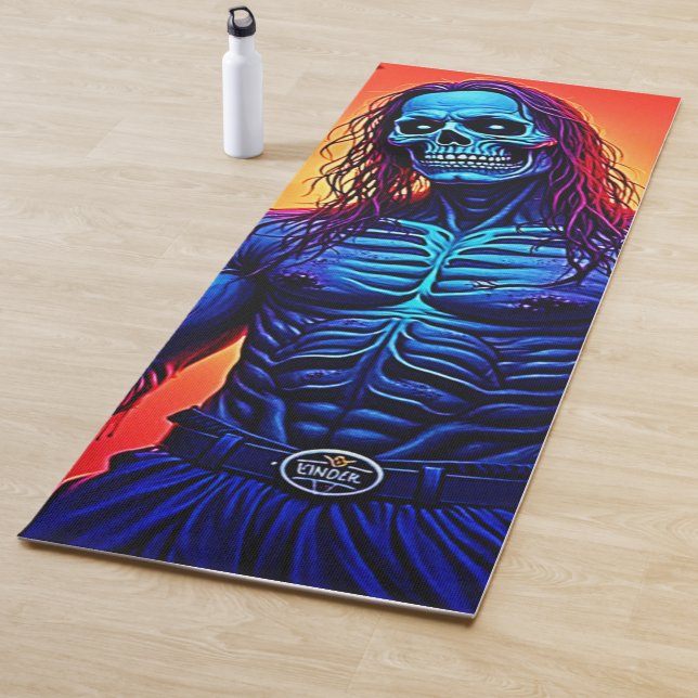 Zombie-Dämon in Stadtdesign Yogamatte (Beispiel)