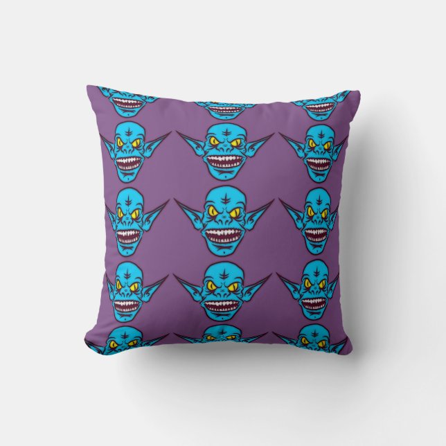 Zombie-Dämon-Kissen Kissen (Vorderseite)