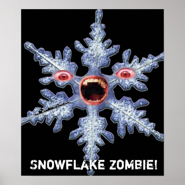 Zombie de flocon de neige ! Affiche (Devant)