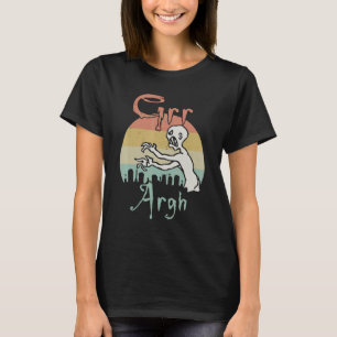 Zombie Dead Mummy Grr Argh Halloween Retro T-Shirt