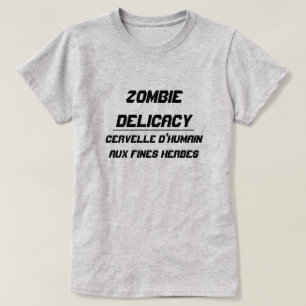 Zombie Delicacy Menschliches Gehirn mit Kräutern T-Shirt