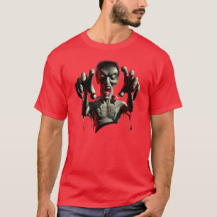 Zombie, der T - Shirts greift