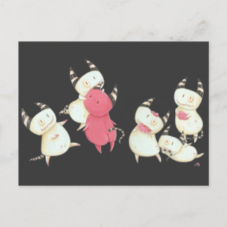 Zombie Devils - Little Devils art ipad case Postkarte