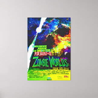Zombie, die Untote Star Green Leinwanddruck