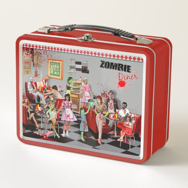 Zombie Diner Metall Brotdose (Vorderseite)
