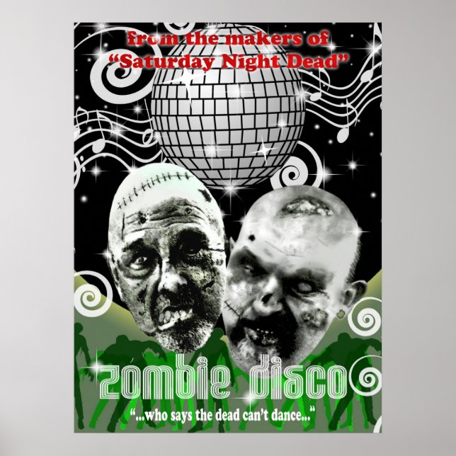 Zombie Disco Poster (Vorne)