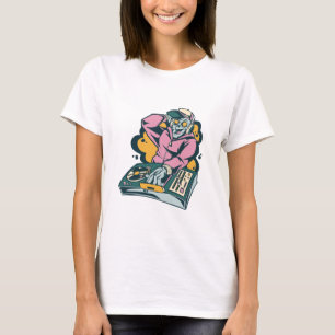 Zombie-DJ-Geschenk für Musiker Meloman Liebhaber T-Shirt