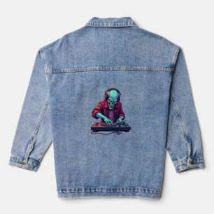 Zombie DJ - Musikfestival Halloween T-Shirt Jeansjacke